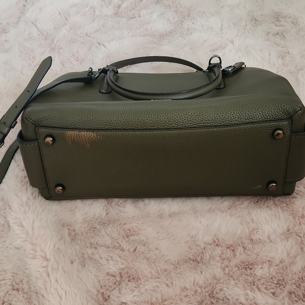 Coach Taupe Leather Satchel - Picture 7 of 8